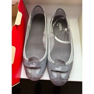 Puma Zandy Steel Gray Ballet Flat Sneakers - 10M